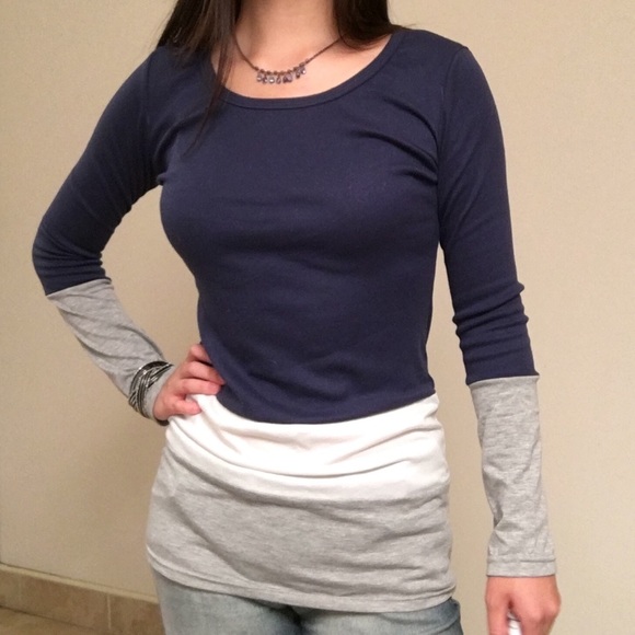 Color Striped Long Sleeve Shirt - Picture 2 of 4